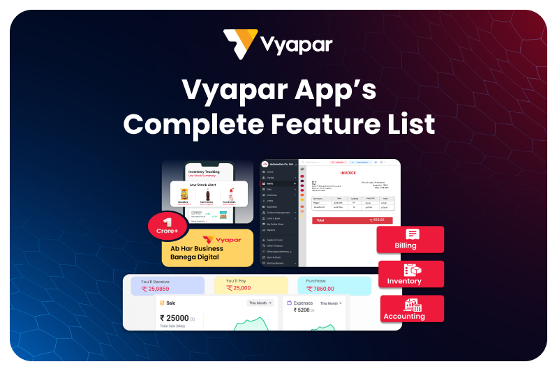 Vyapar App’s Complete Feature List: All About the BEST Billing Software for Small Businesses in India
