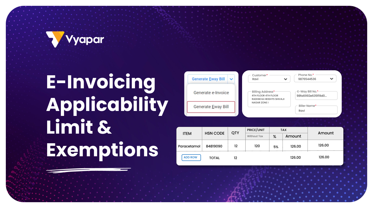 E-Invoicing Applicability: Current Turnover Limit &amp; Exemptions