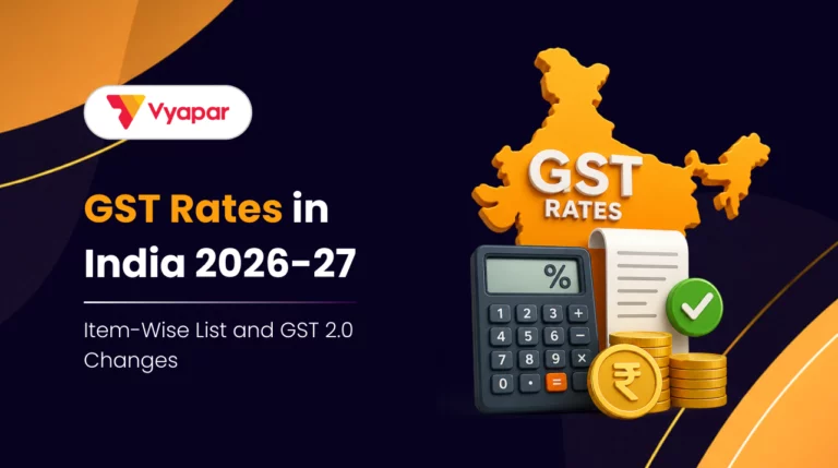 GST rates in 2026 - 27