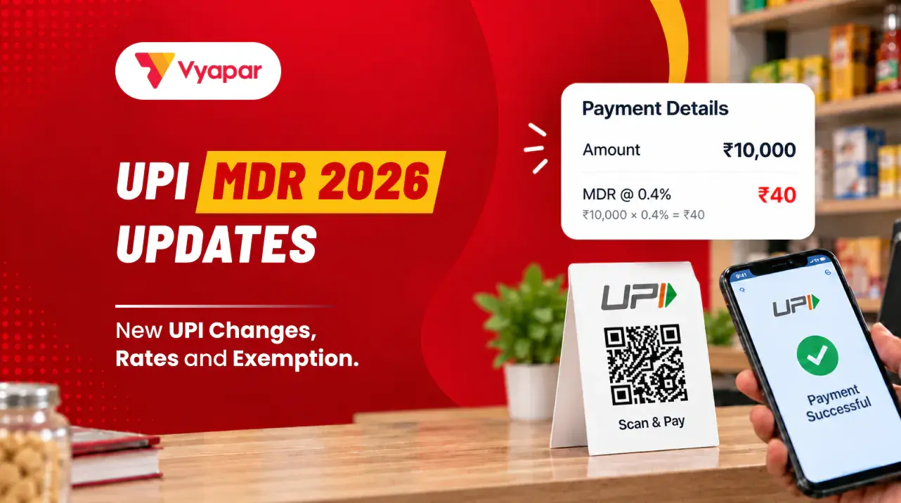 UPI MDR 2026: New UPI Charges for Merchants, Rates, GST & Exemptions
