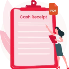 Cash Receipt in PDF Format in Vyapar