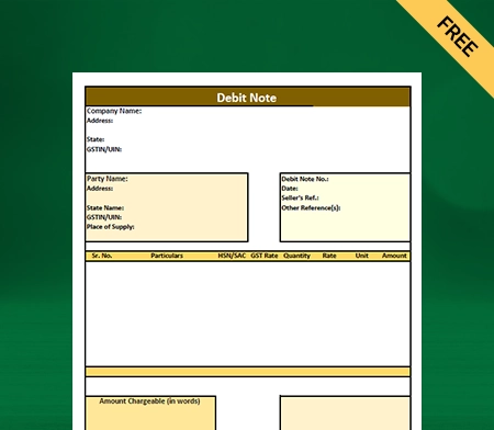 Download Format in Excel