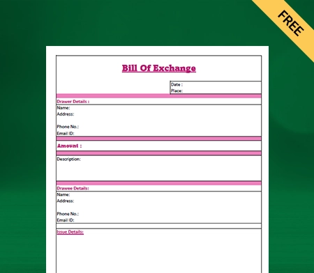 Download Free Format In excel