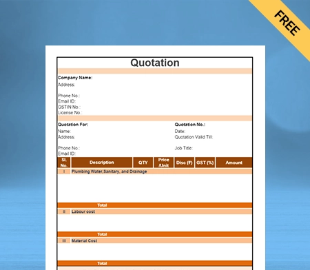 Download Quotation Format in Doc