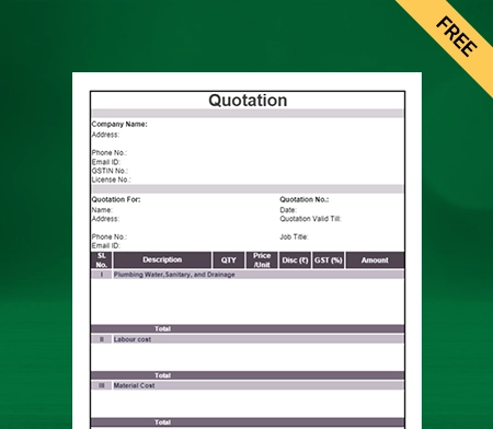 Download Format in Excel