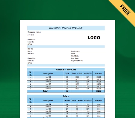 Download Free Professional template excel
