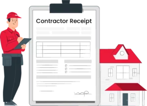 Contents of a Contractor Receipt Template