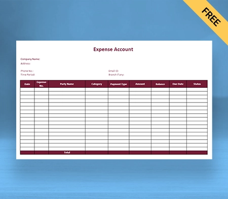 Expense Account Format : Improved Financial Tracking