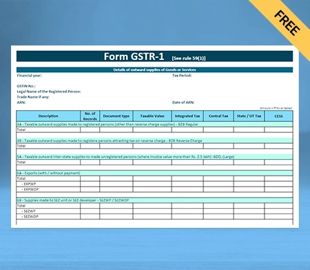 GSTR-1 Format in Google Docs- 2
