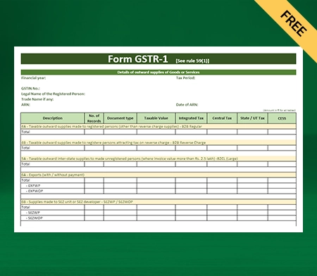 GSTR-1 Format in Excel-1