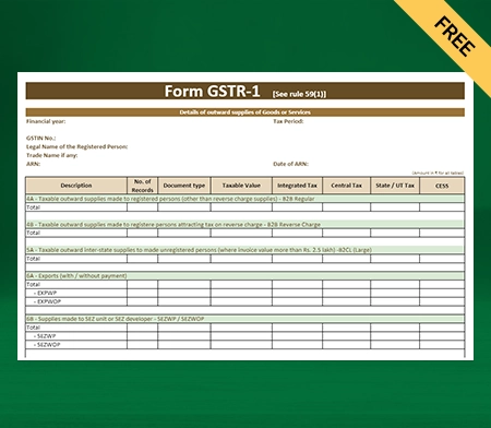 GSTR-1 Format in Excel-4