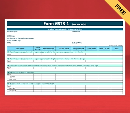 GSTR-1 Format in PDF-2