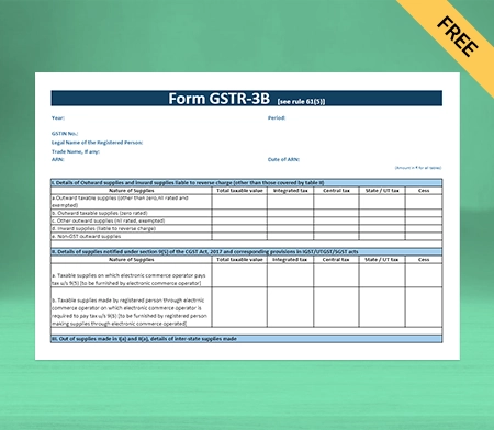 GSTR-3B Format in Google Sheets-2