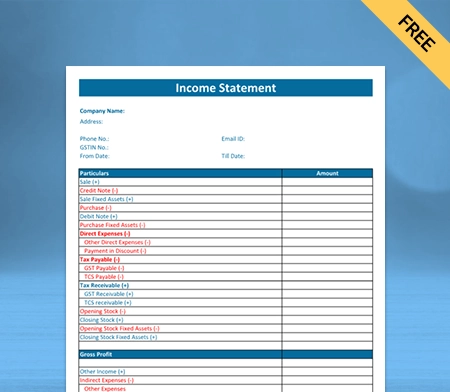 Income Statement Format : Effective Financial Communication