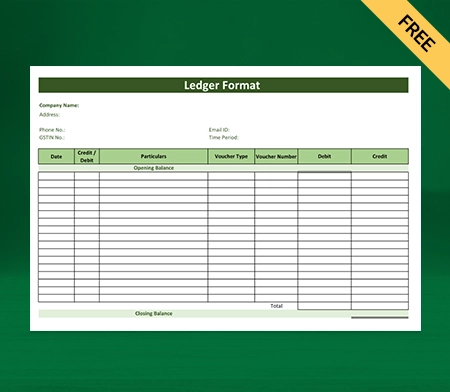 Download Ledger Format In Tally Excel