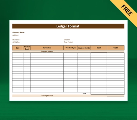 Download Best Ledger Format In Tally Excel