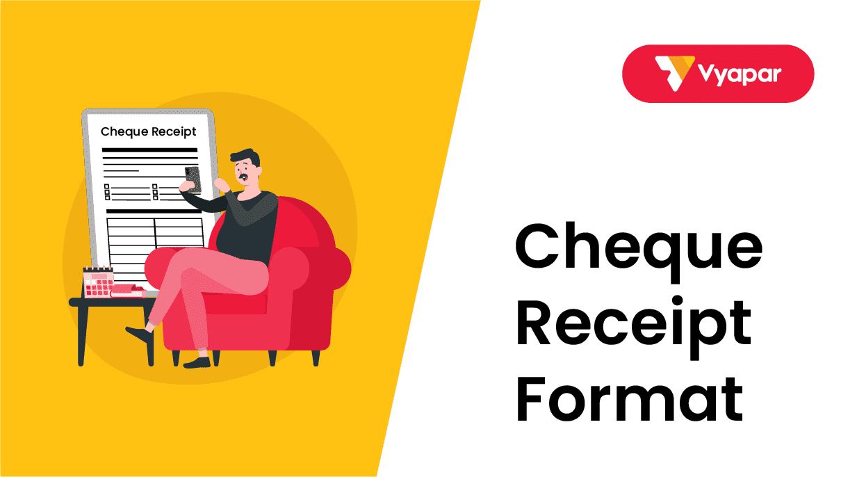 Cheque Receipt Format Simplify Payment Tracking