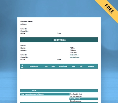 Download Professional Purchase Invoice Format in Docs