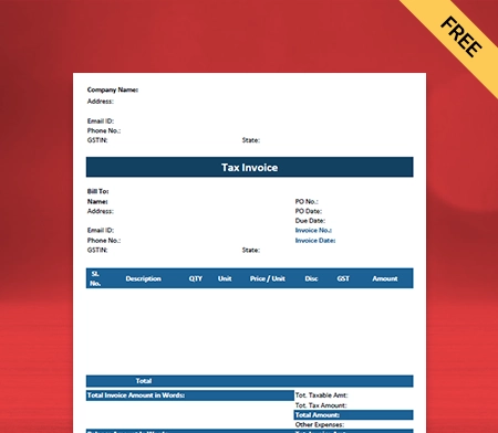 Download TCS Invoice Format Under GST in PDF_02