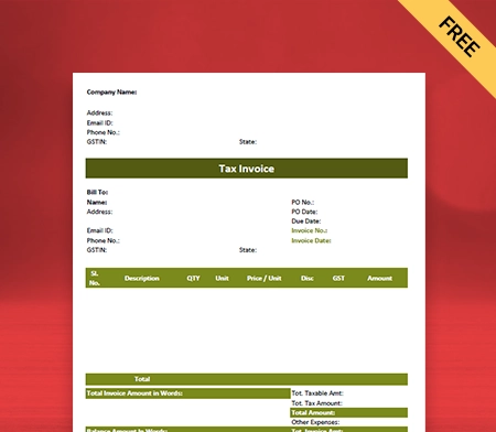 Download TCS Invoice Format Under GST in PDF_03