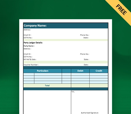 Download Journal Account Format in Excel