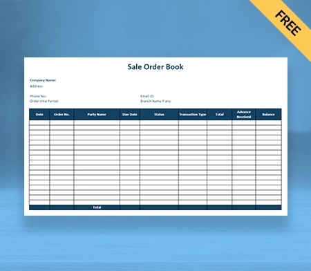Order Book Format in Google Docs-2