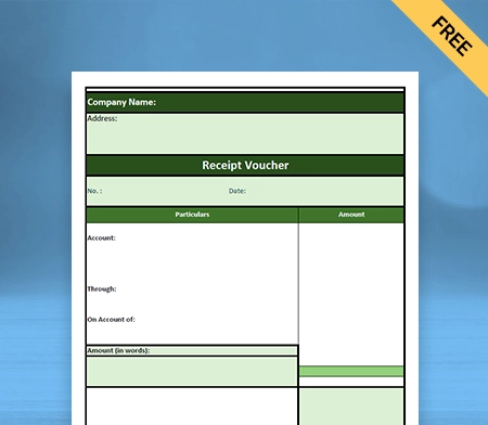 Download Free Tally Receipt Voucher Format in Docs