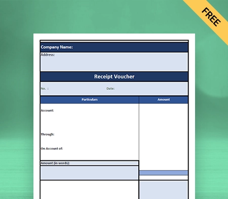 Download Tally Receipt Voucher Format in Sheets