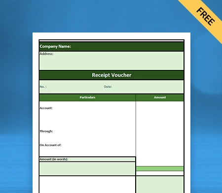 Download Free Tally Receipt Voucher Format in Word