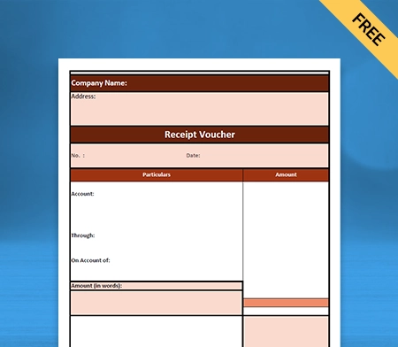 Download Best Tally Receipt Voucher Format in Word