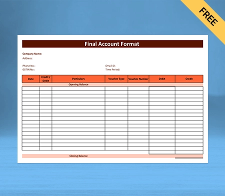 Download Best Final Account Format in Google Docs