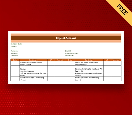 Download Capital Account Format in PDF