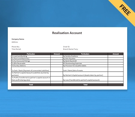 Realisation Account Format : The Path to Smooth Business