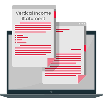 Use vertical income statement format