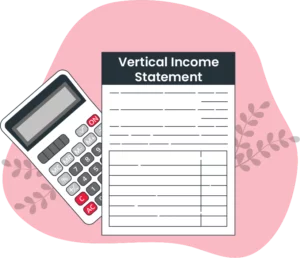 Define Vertical Income Statement Format?