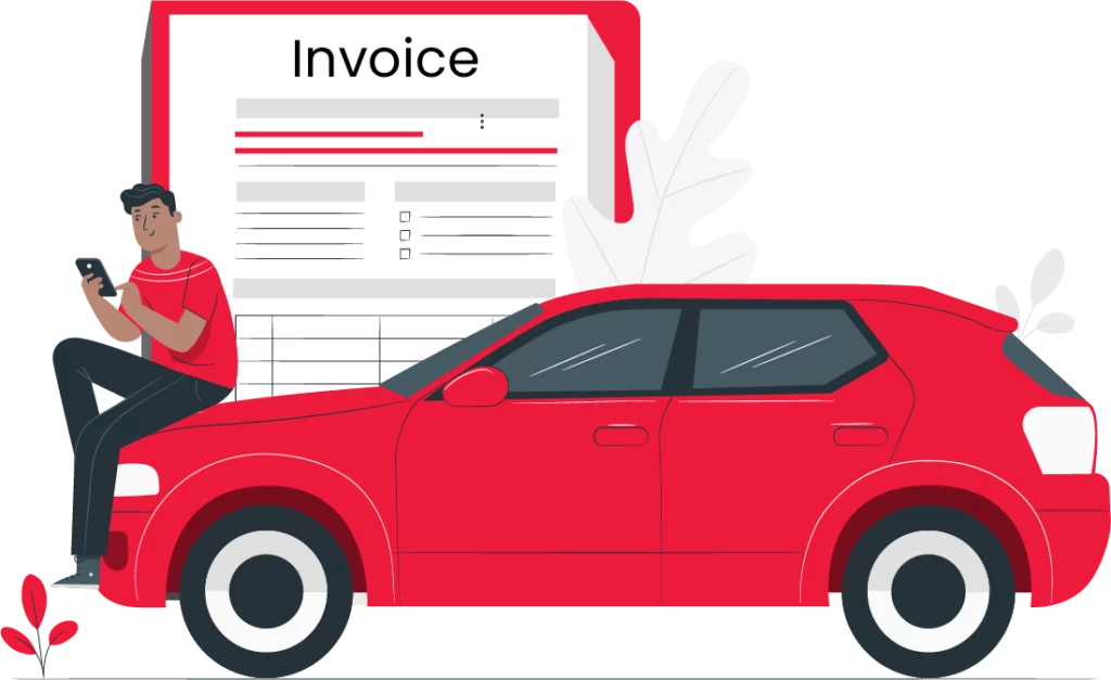 Create car purchase invoice using Vyapar