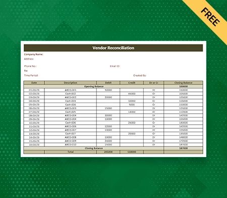 Vendor Reconciliation Format in Excel-6