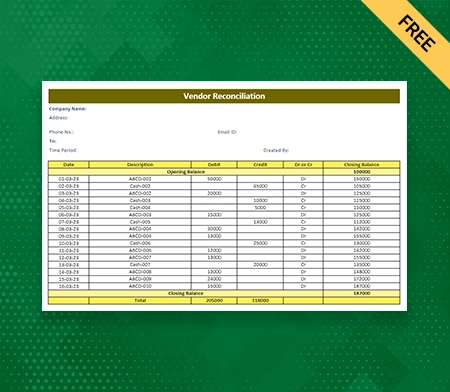 Vendor Reconciliation Format in Excel-8