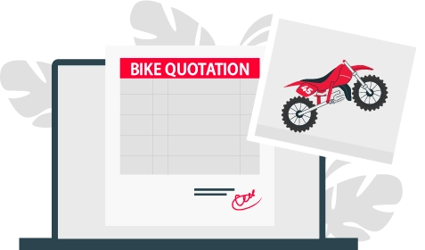 Professional bike quotation format