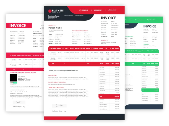 Multiple theme purchase order format