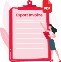 Export Invoice Format in PDF