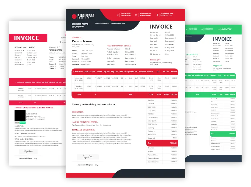 Free Vyapar Invoice Format