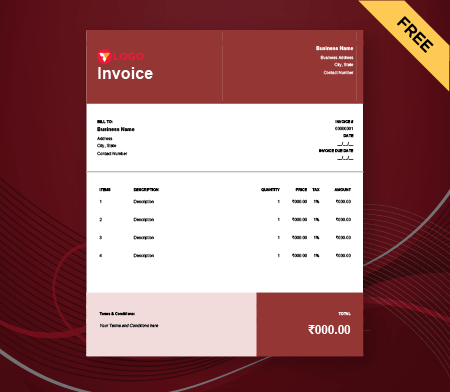Simple Delivery Challan format Sales Invoice