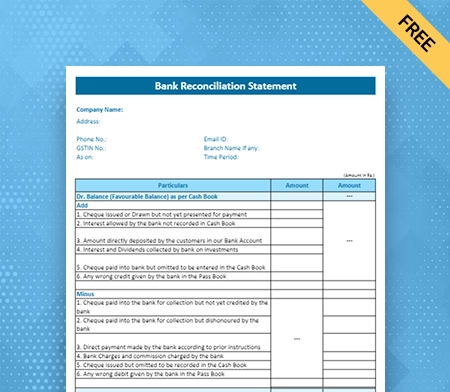 Bank Reconciliation Statement Format doc-2