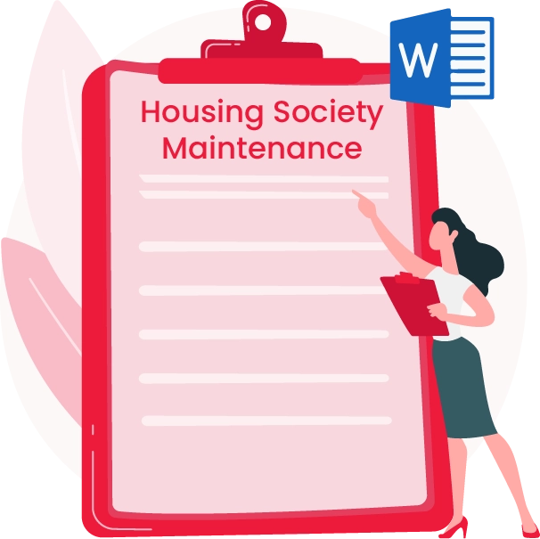 Housing society maintenance invoice