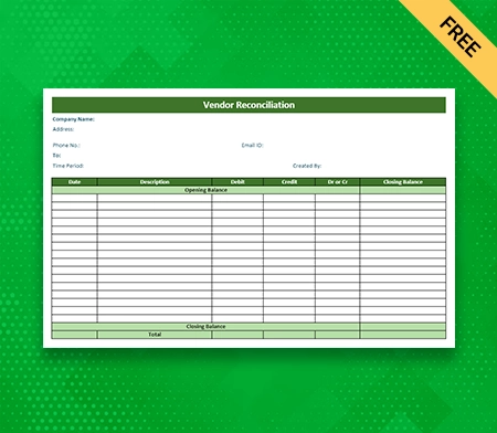 Vendor Reconciliation Format