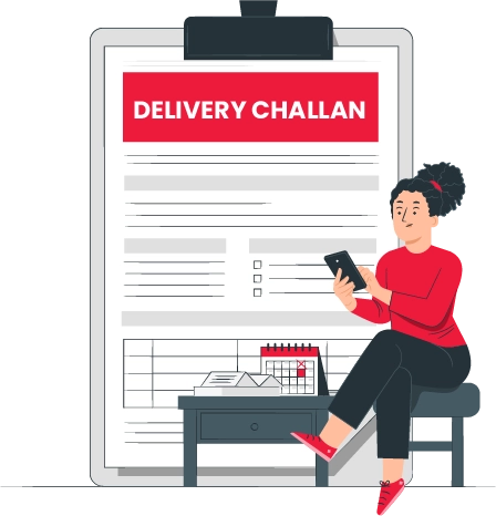 Using Vyapar delivery challan format