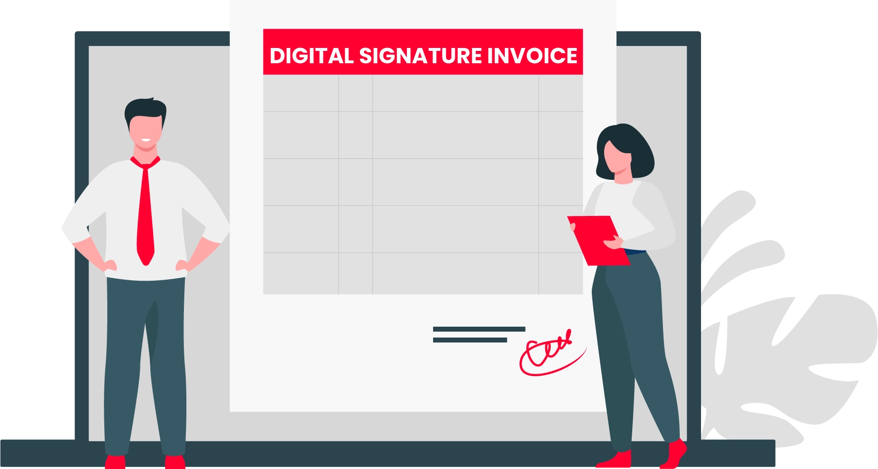 Digital Signature Invoice Format