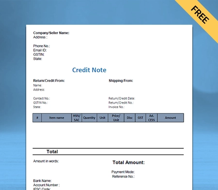 Credit Note Format in Google Docs_1