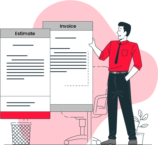 Difference between invoice and estimate